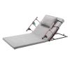 4-68Â° Upgraded Lifting System Electric Adjustable Bed Backrest with Collapsible Safety Rails, Remote Control, 300 lbs Capacity, Ideal for Elderly
