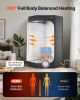 VEVOR Upgraded Portable Steam Sauna for Home, 1 Person Full Body Home Spa Tent with Steamer & 1 Foldable Chairs & Remote & Essential Oil Box