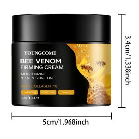 Premium Bee Venom Cream for Face & Neck - Collagen Boost, Skin Tightening, Natural Moisturizer for Sensitive Skin, Non-Greasy (Color: 40G)